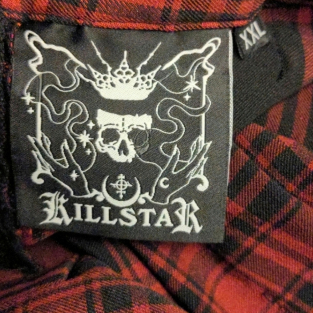 Goth Grunge Plaid Pleated Skirt Killstar Teen Spiritus Cosplay School Girl - Picture 5 of 5
